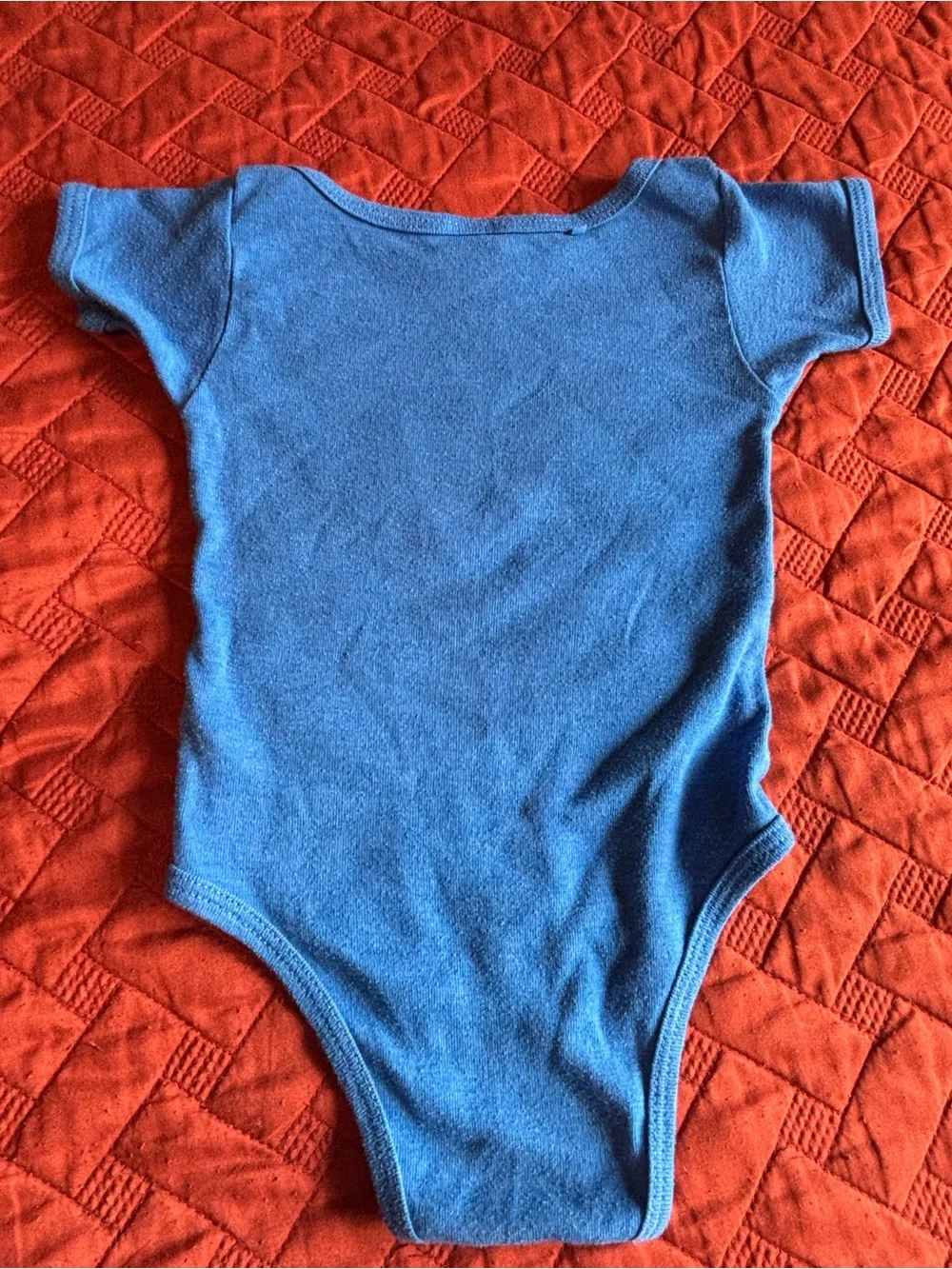 Charlie Hustle KC Heart Onesie Crimson and Blue Size 6-12 Month